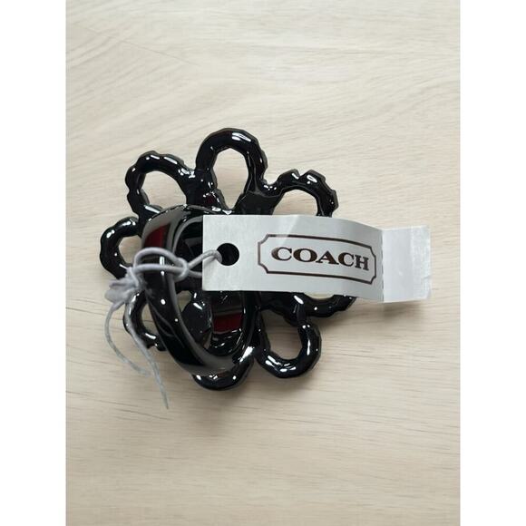 NWT Y2K Coach 94892 Pave Crystal Flower Ring – Size 6 - Picture 2 of 5